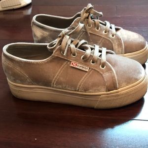 Velvet superga sneakers!